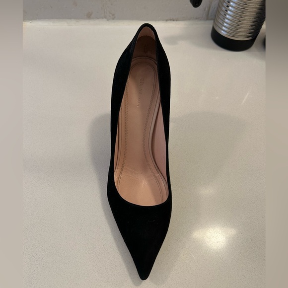 Celine classic black suede pumps - Picture 2 of 2